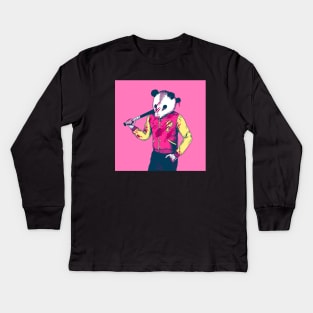 Hotline Possum Kids Long Sleeve T-Shirt